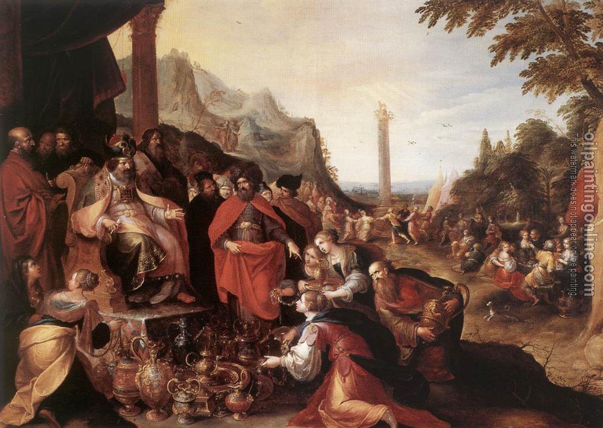 Frans the Younger Francken - Worship Of The Golden Calf